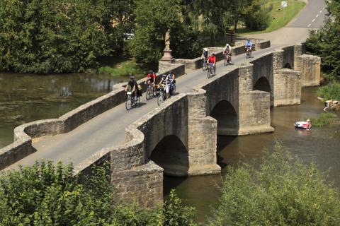„Liebliches Taubertal“ - Fahrraddestination erster Güte - (c) Tourismusverband „Liebliches Taubertal“/Peter Frischmuth „Liebliches Taubertal“ - Fahrraddestination erster Güte - (c) Tourismusverband „Liebliches Taubertal“/Peter Frischmuth