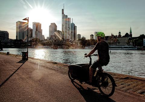 Großstadtromantik während der Eurobike 2022 in Frankfurt - (c) Eurobike