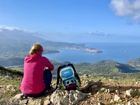 Vom Cima del Monte hat man den besten Blick auf den Hafen von Portoferraio - (c) Christine Kroll Vom Cima del Monte hat man den besten Blick auf den Hafen von Portoferraio - (c) Christine Kroll
