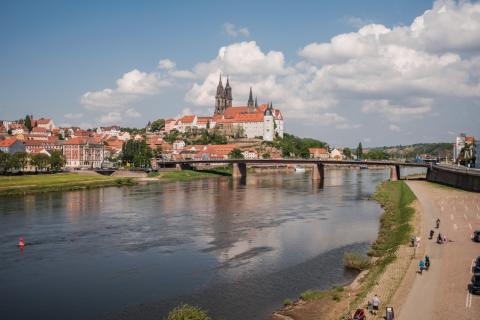 Dresden Elbland - Blick auf die Meißner Altstadt - (c) Dresden Elbland/Stephan Böhling Dresden Elbland - Blick auf die Meißner Altstadt - (c) Dresden Elbland/Stephan Böhling