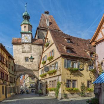 Am Markusturm in Rothenburg ob der Tauber - (c) Archiv Fränkischer WasserRadweg und Partner/Rothenburger Tourismus Service/W. Pfitzinger