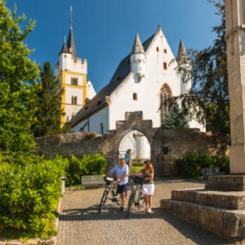 Mit dem Fahrrad durchs rheinhessische Blütenmeer - (c) Rheinhessen Touristik