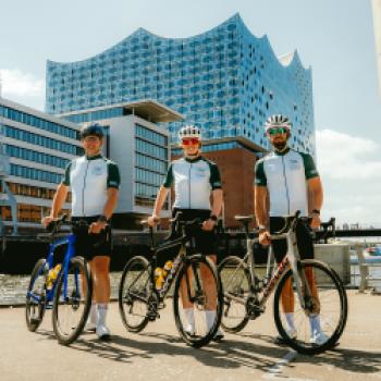 Die drei Ambassadors des Lease a Bike Cycling Clubs bei den Cyclassics in Hamburg - (c) Lease a Bike 