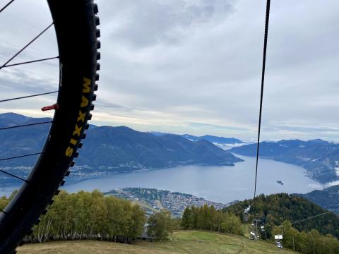 Perfekte Aussicht aus dem Sessellift zur Cimetta- (c) Christine Kroll Perfekte Aussicht aus dem Sessellift zur Cimetta- (c) Christine Kroll