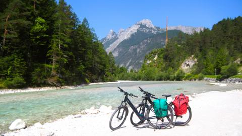 Auf geht's auf den Isarradweg vom Ursprung bis Scharnitz - (c) Jörg Bornmann